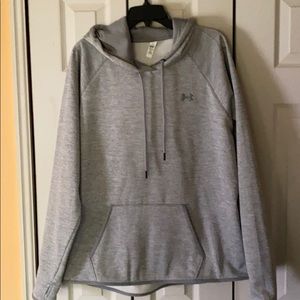 Under Armour grey hooded cold gear.